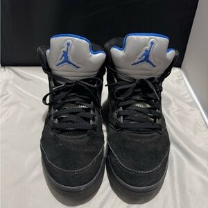 Air Jordan 5 Black and Blue